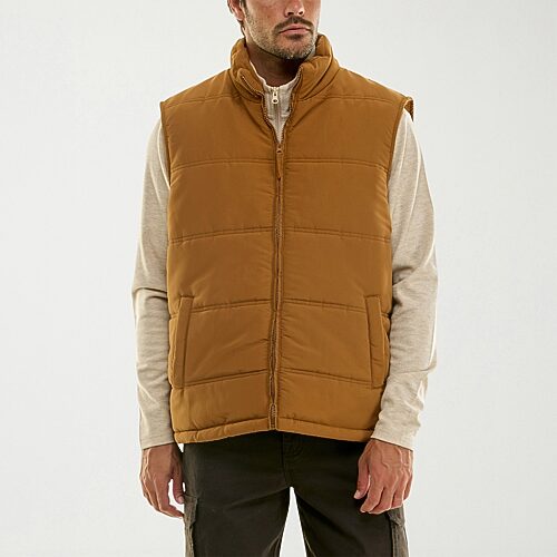 Hallstatt Workwear Mens Midweight Soft Shell Vest In Brown