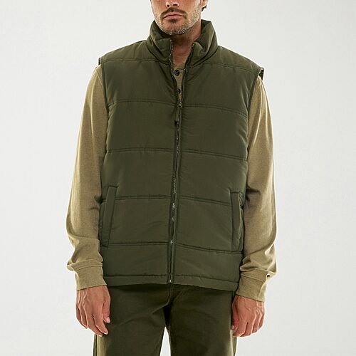 Hallstatt Workwear Mens Midweight Soft Shell Vest In Green