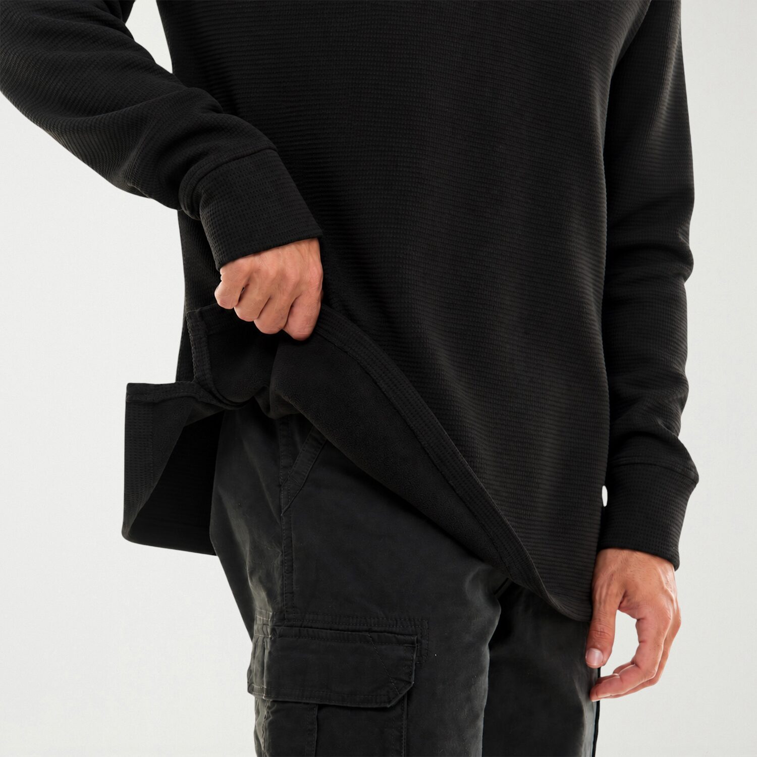 Hallstatt Workwear Mens Henley Neck Long Sleeve Regular Fit Thermal Top