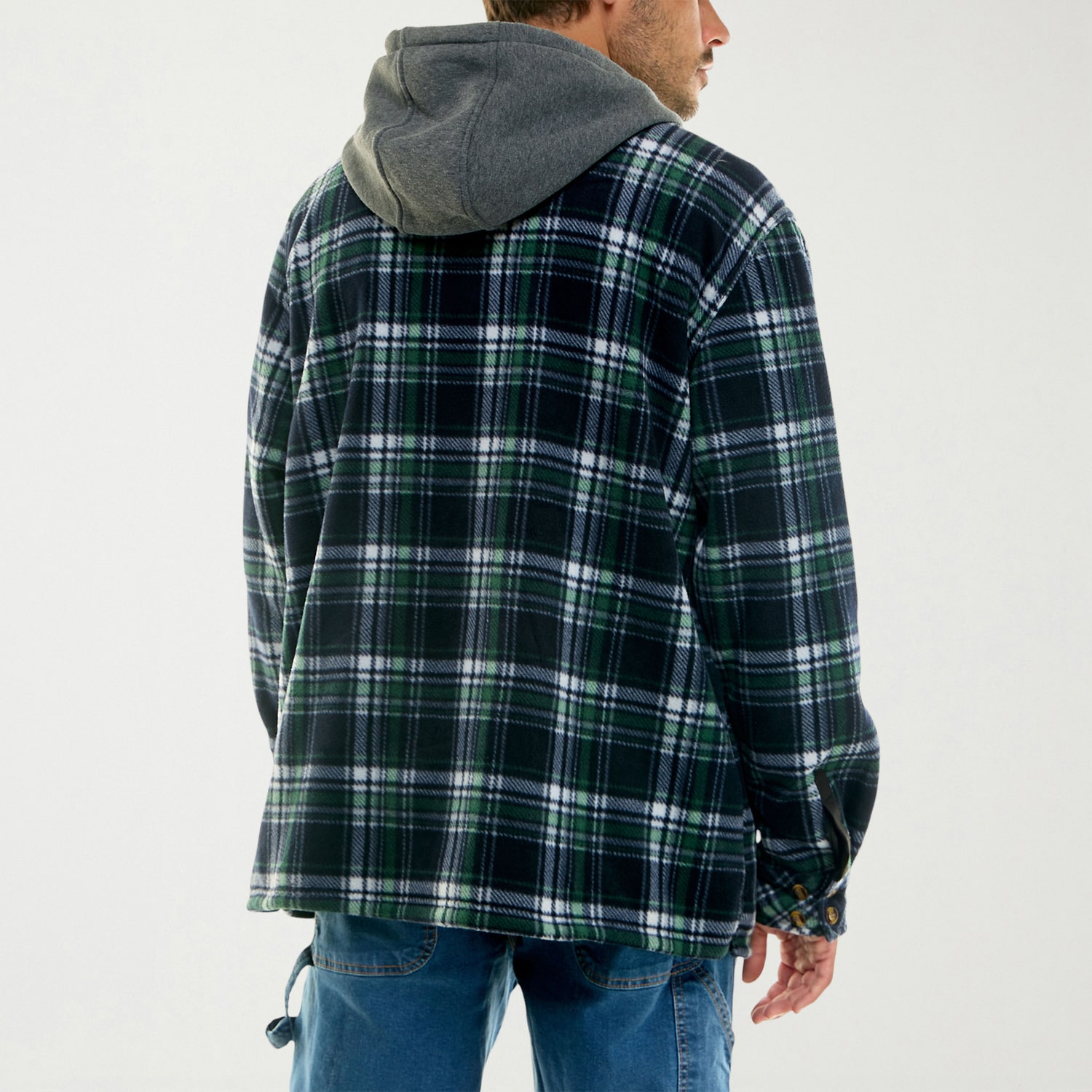 Hallstatt Workwear Mens Hooded Sherpa Lined Midweight Work Jacket