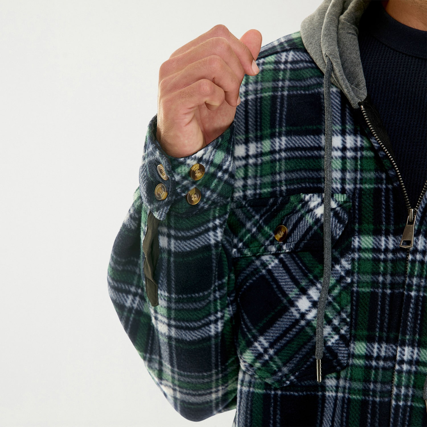 Hallstatt Workwear Mens Hooded Sherpa Lined Midweight Work Jacket