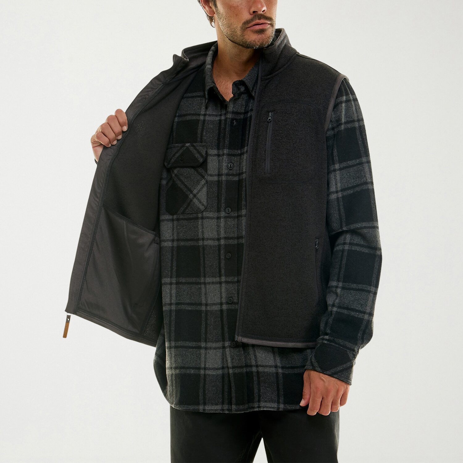 Hallstatt Workwear Mens Midweight Fleece Vest