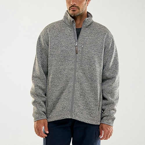 Hallstatt Workwear Mens Sherpa Lined Midweight Jacket In Gray
