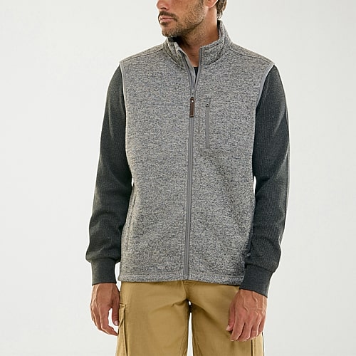 Hallstatt Workwear Mens Midweight Fleece Vest In Gray