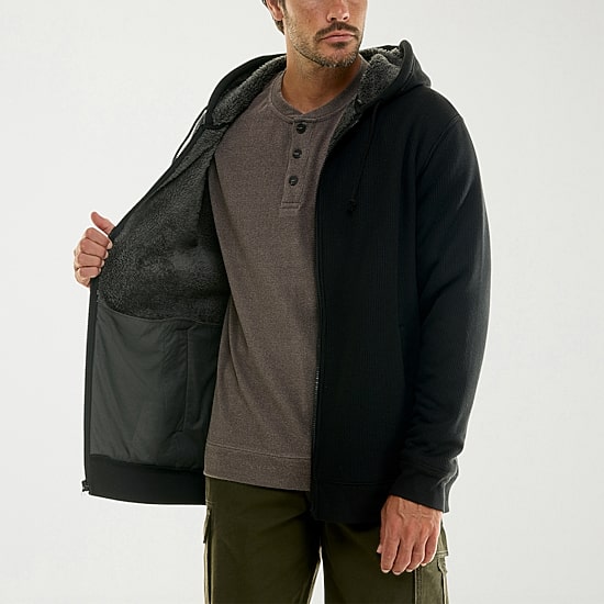 Hallstatt Workwear Mens Hooded Sherpa Lined Midweight Work Jacket