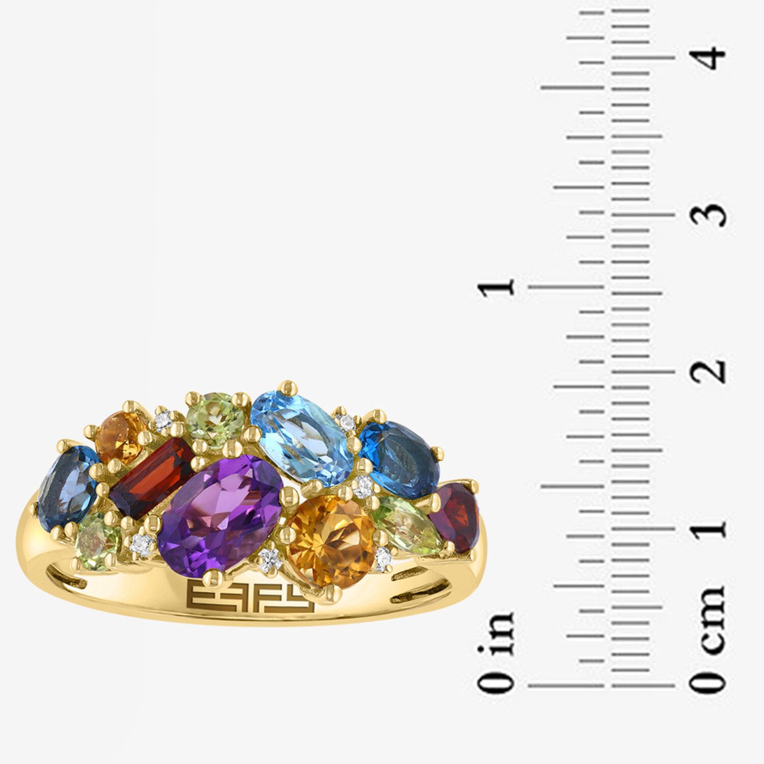 Effy Final Call Limited Quantities! Womens Diamond Accent Genuine Multi Color 14K Gold Cocktail Ring
