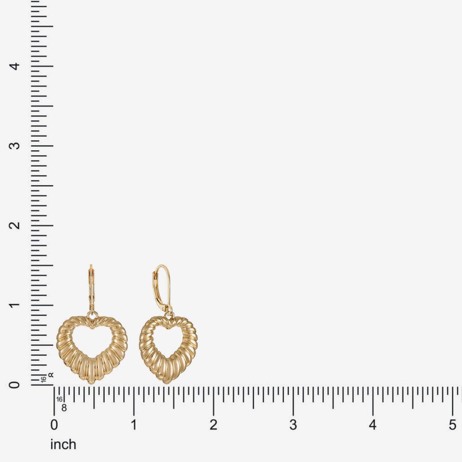 Monet Jewelry Womens Heart Drop Earrings