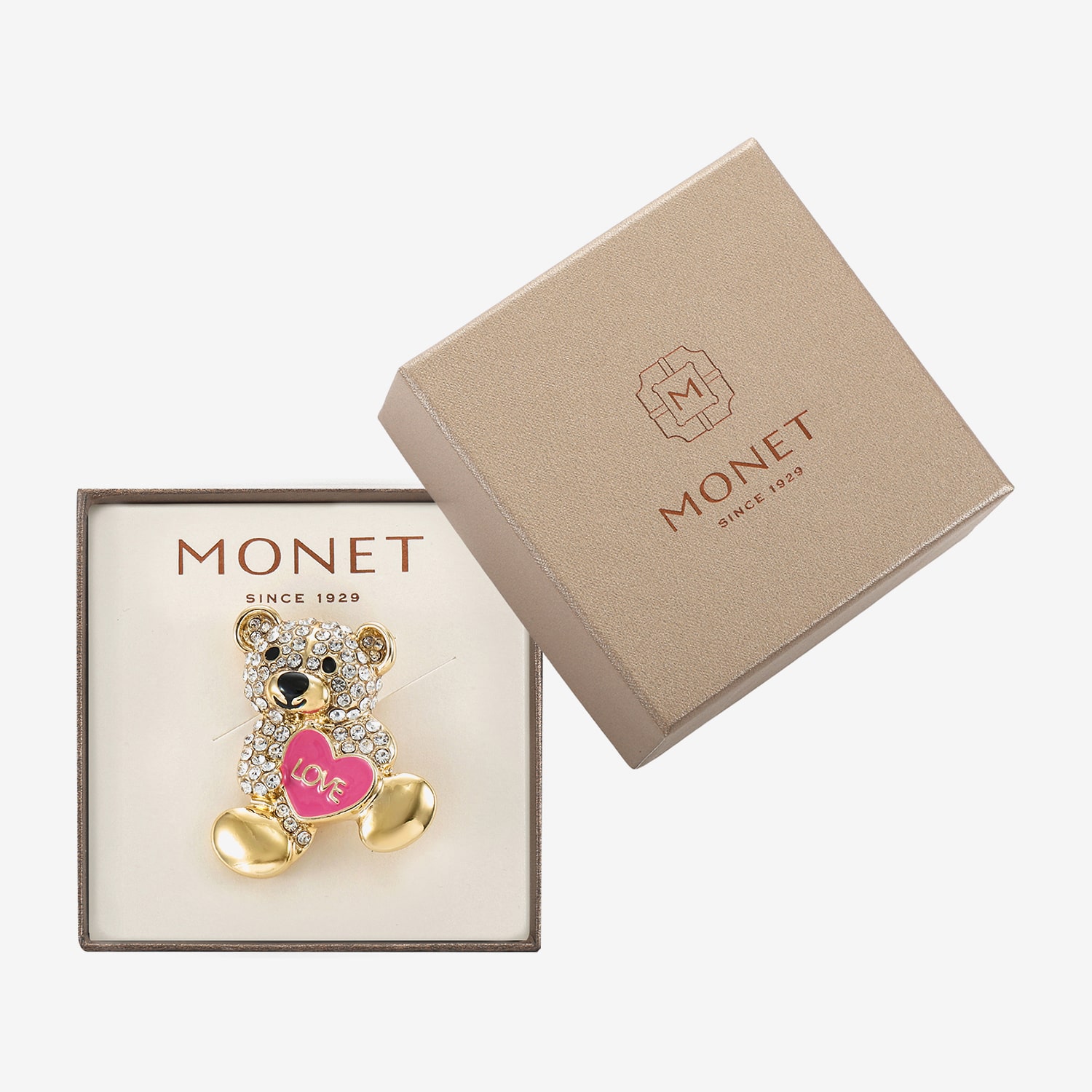 Monet Jewelry Glass Pin