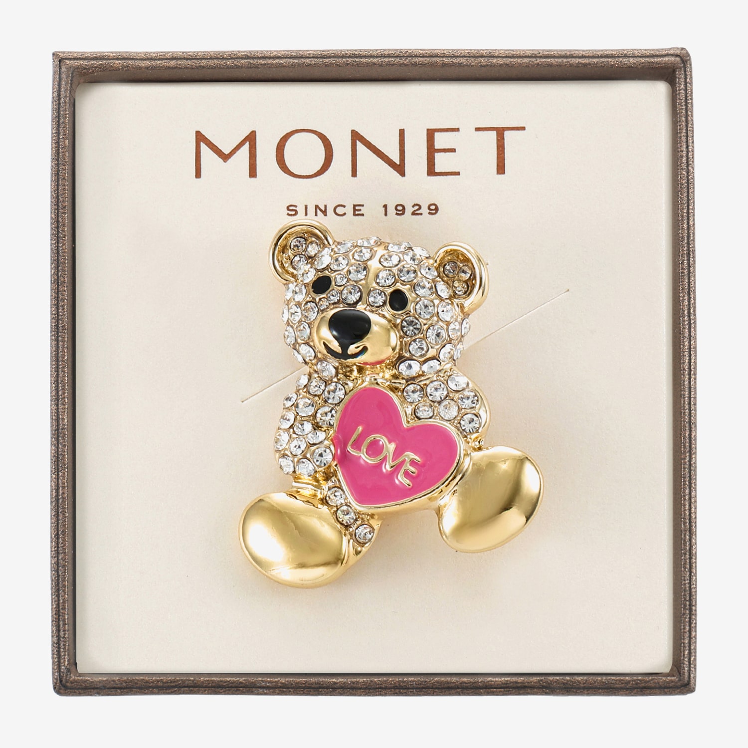 Monet Jewelry Glass Pin