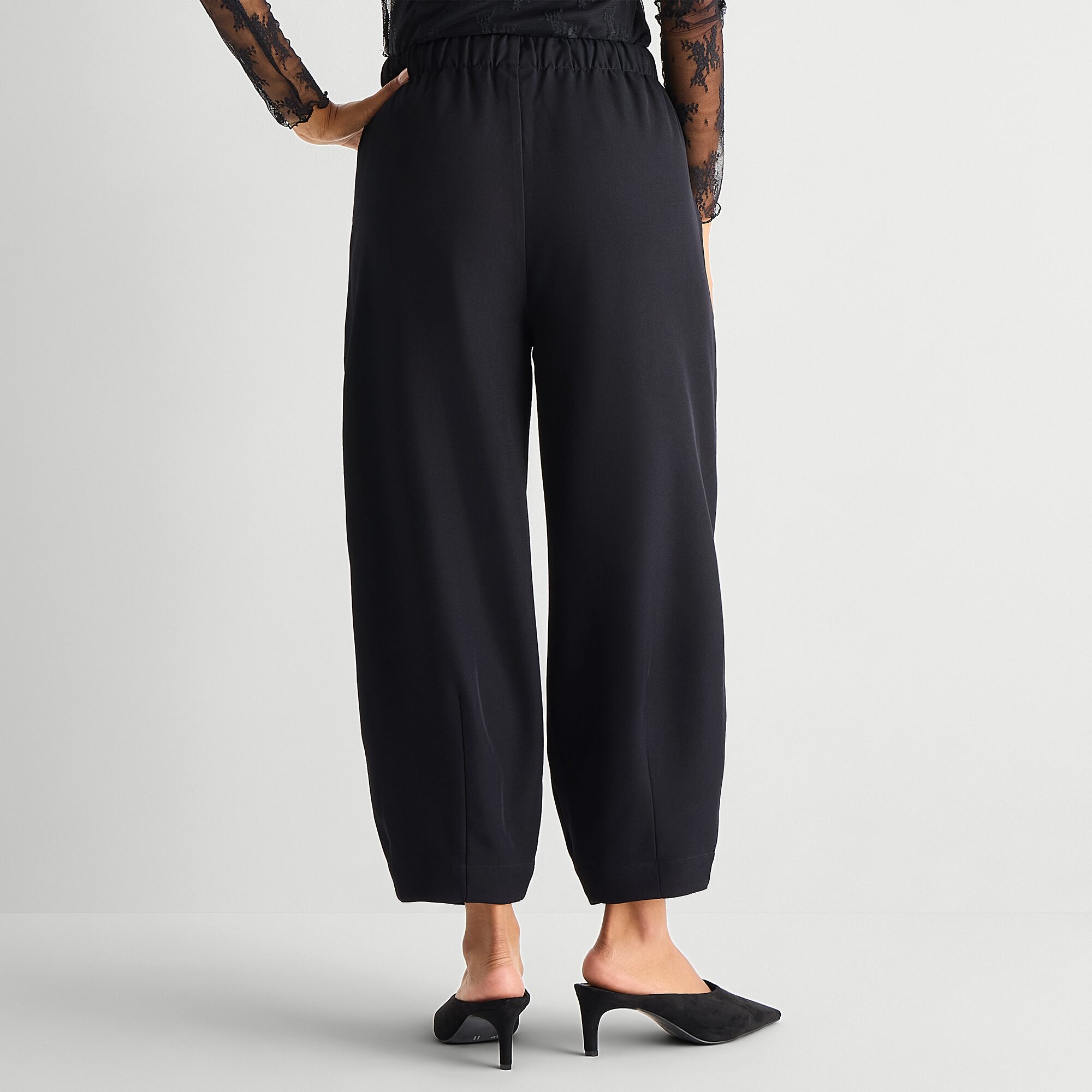 A.N.A Womens Cinched Mid Rise Pull-On Pant