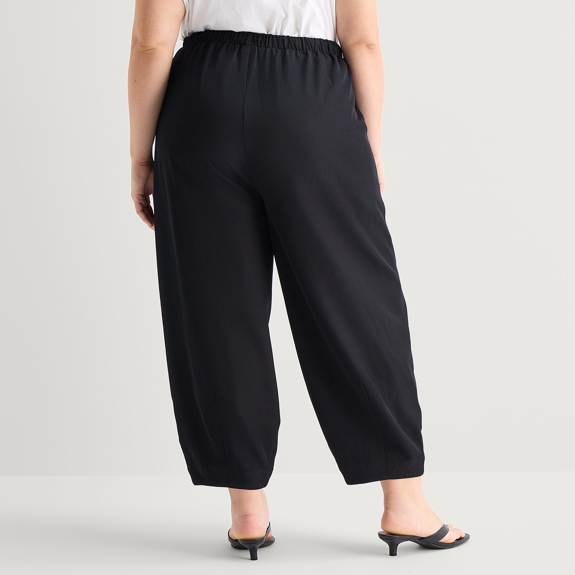 A.N.A Womens Plus Cinched Mid Rise Pull-On Pant