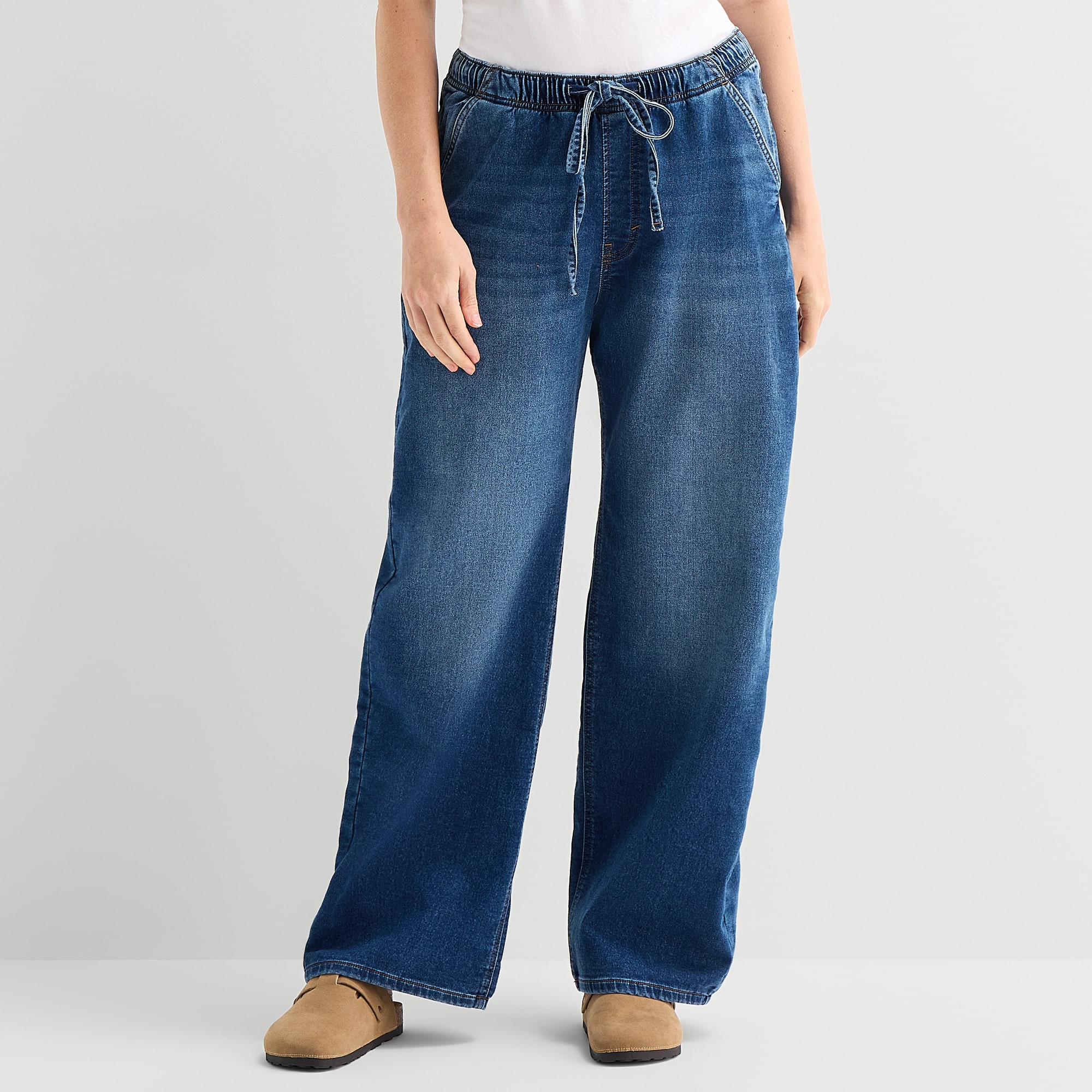 A.N.A Cozy Womens Low Rise Straight Leg Jean