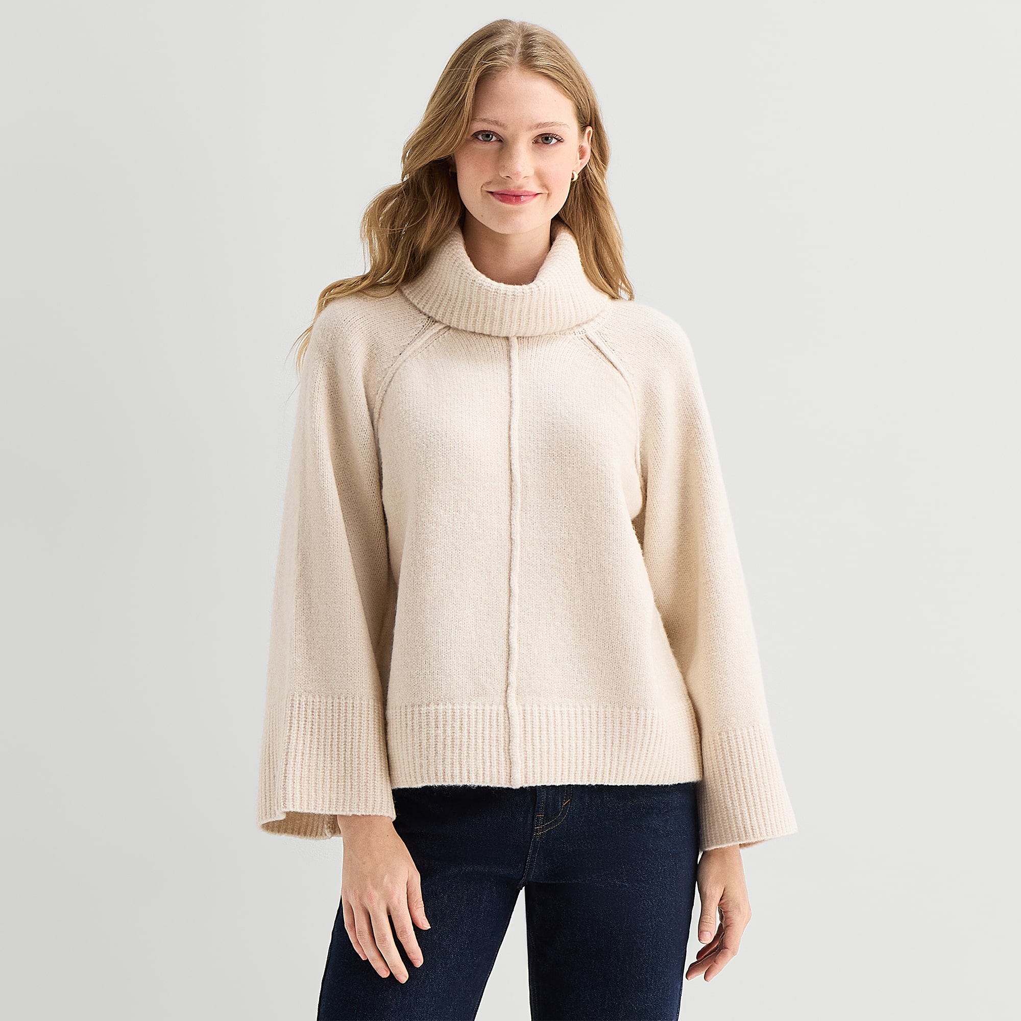 A.N.A Womens Turtleneck Long Sleeve Pullover Sweater