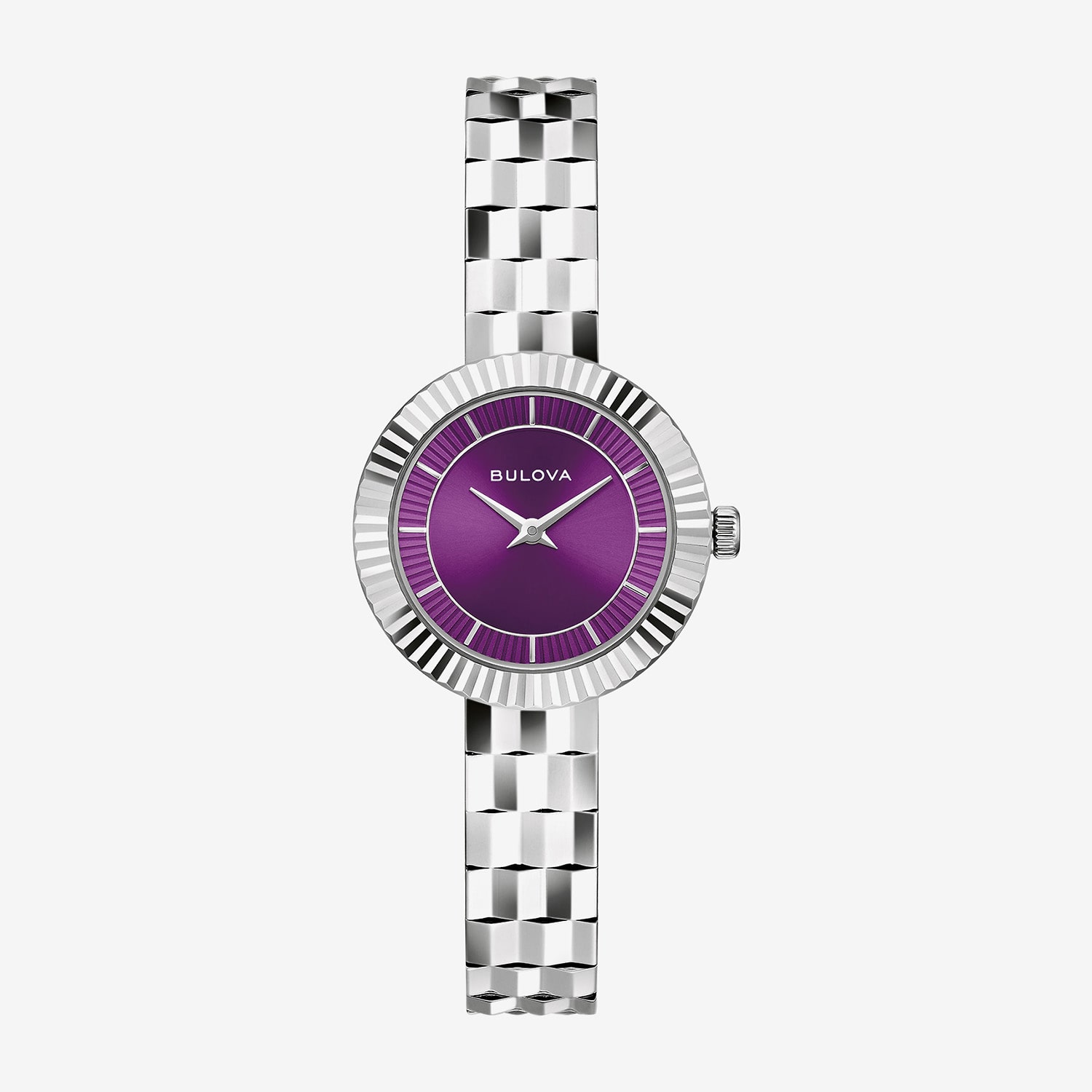 Bulova Disco By Bulova Womens Silver Tone Stainless Steel Bracelet Watch 96l363