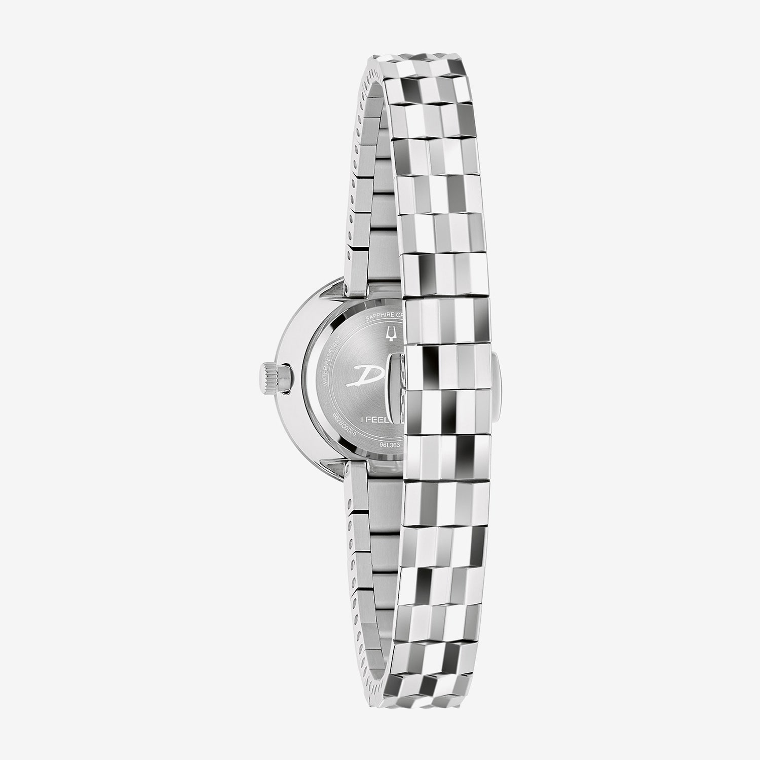 Bulova Disco By Bulova Womens Silver Tone Stainless Steel Bracelet Watch 96l363