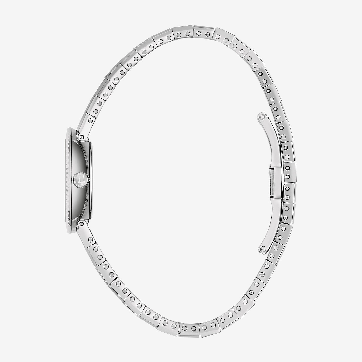 Bulova Disco By Bulova Womens Silver Tone Stainless Steel Bracelet Watch 96l363