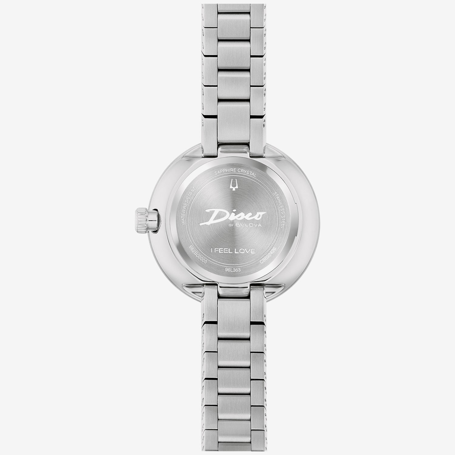 Bulova Disco By Bulova Womens Silver Tone Stainless Steel Bracelet Watch 96l363