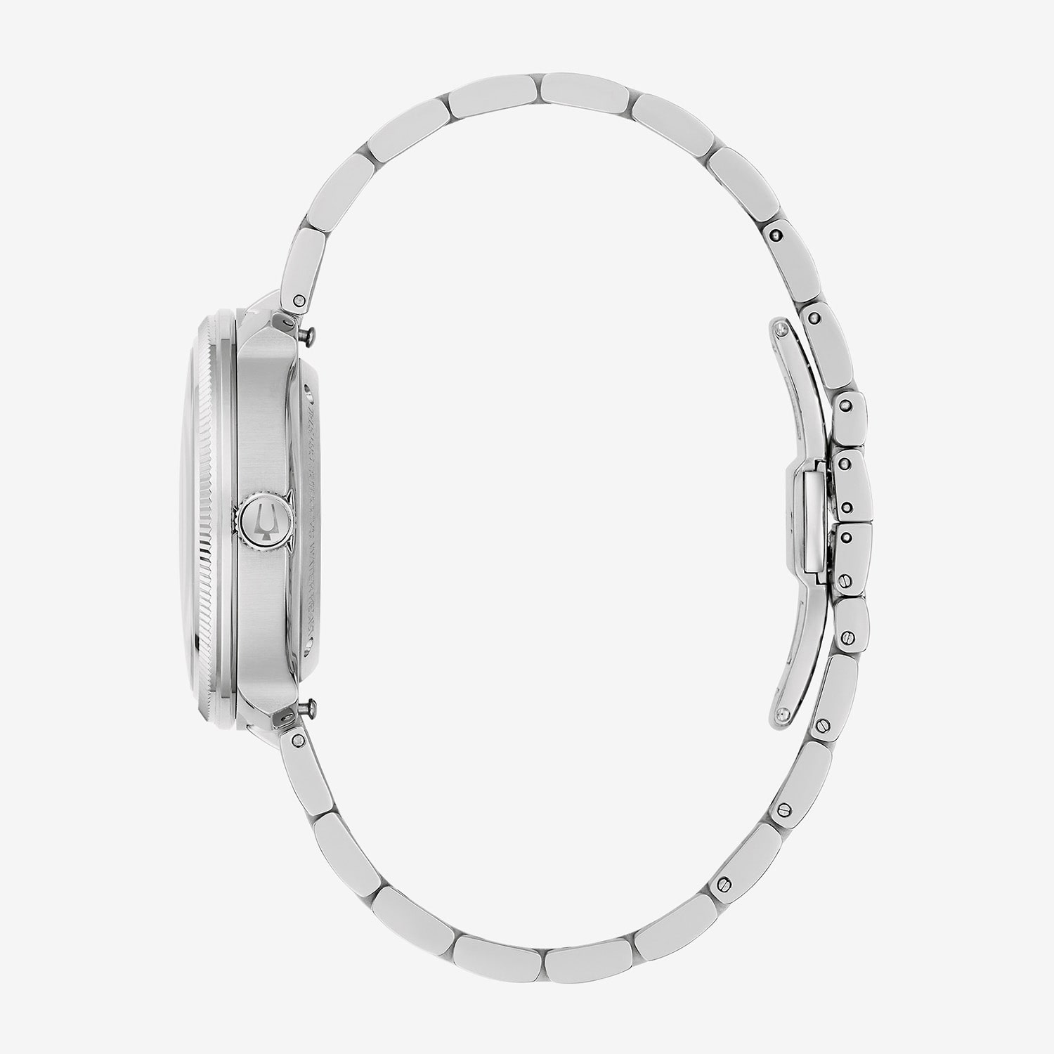 Bulova Disco By Bulova Mens Automatic Silver Tone Stainless Steel Bracelet Watch 96b485