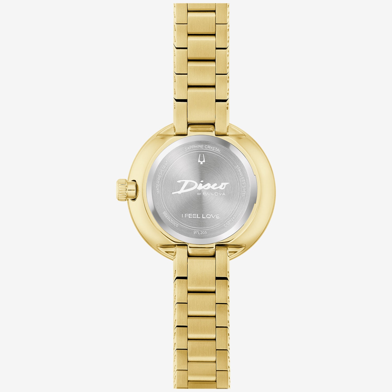 Bulova Disco By Bulova Womens Gold Tone Stainless Steel Bracelet Watch 97l205