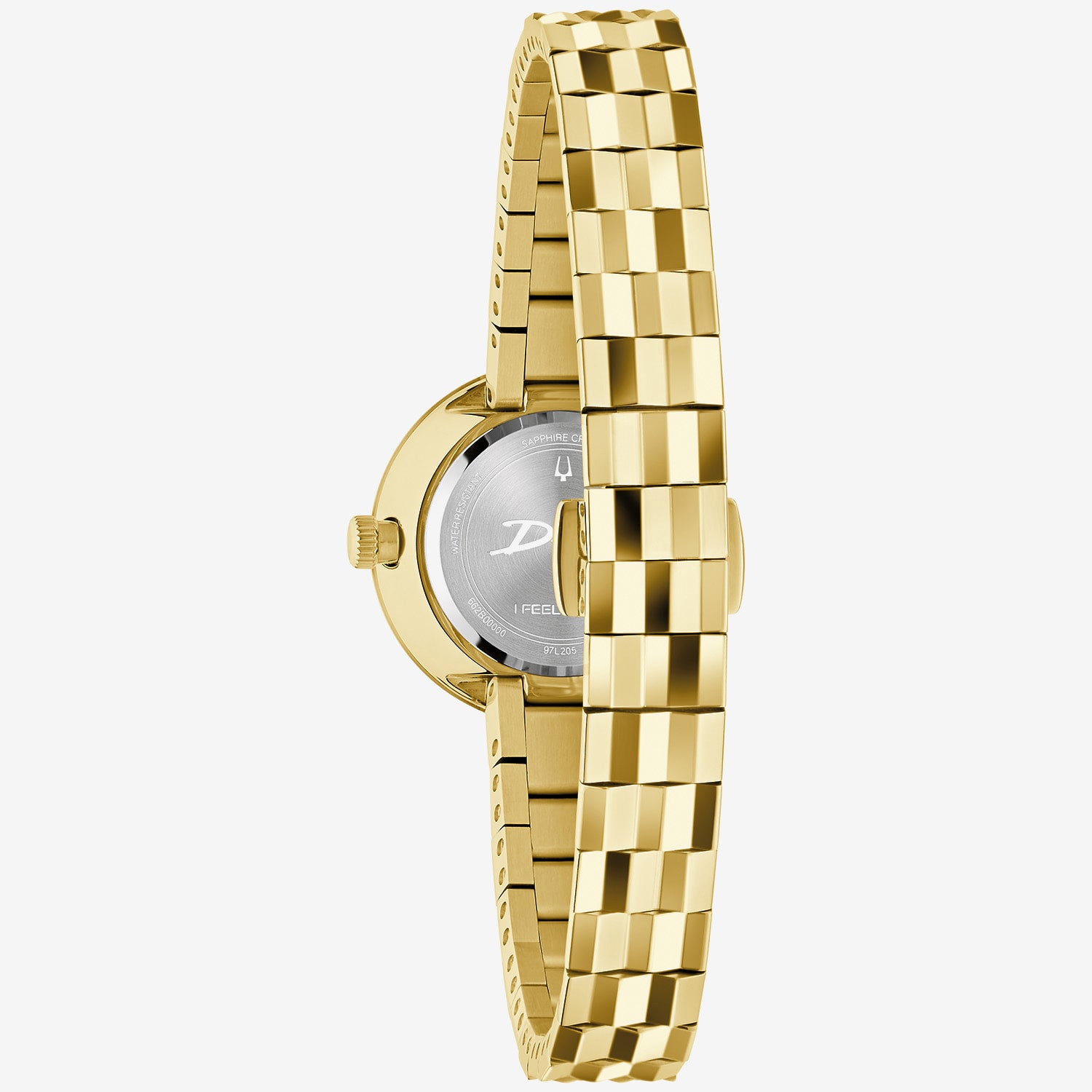 Bulova Disco By Bulova Womens Gold Tone Stainless Steel Bracelet Watch 97l205