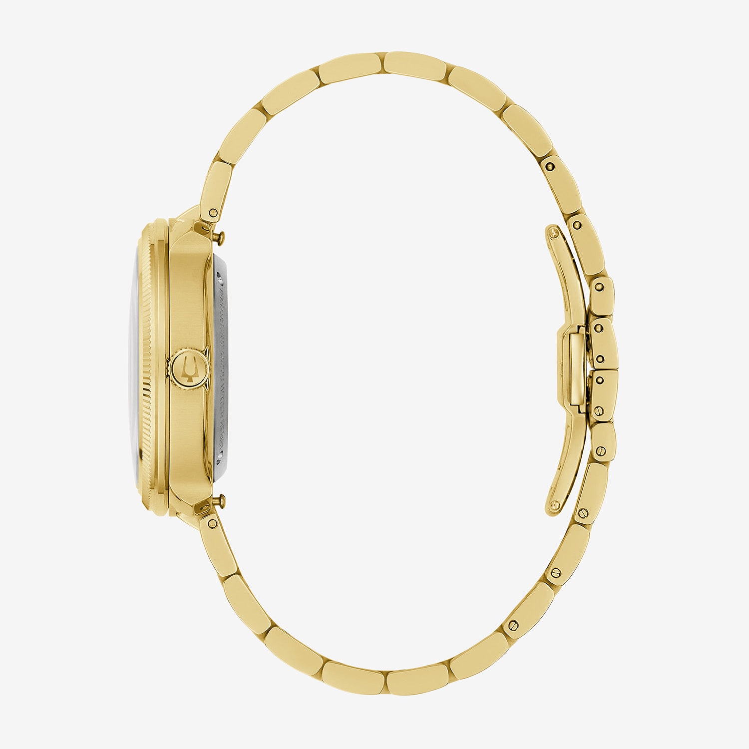 Bulova Disco By Bulova Mens Automatic Gold Tone Stainless Steel Bracelet Watch 97b247