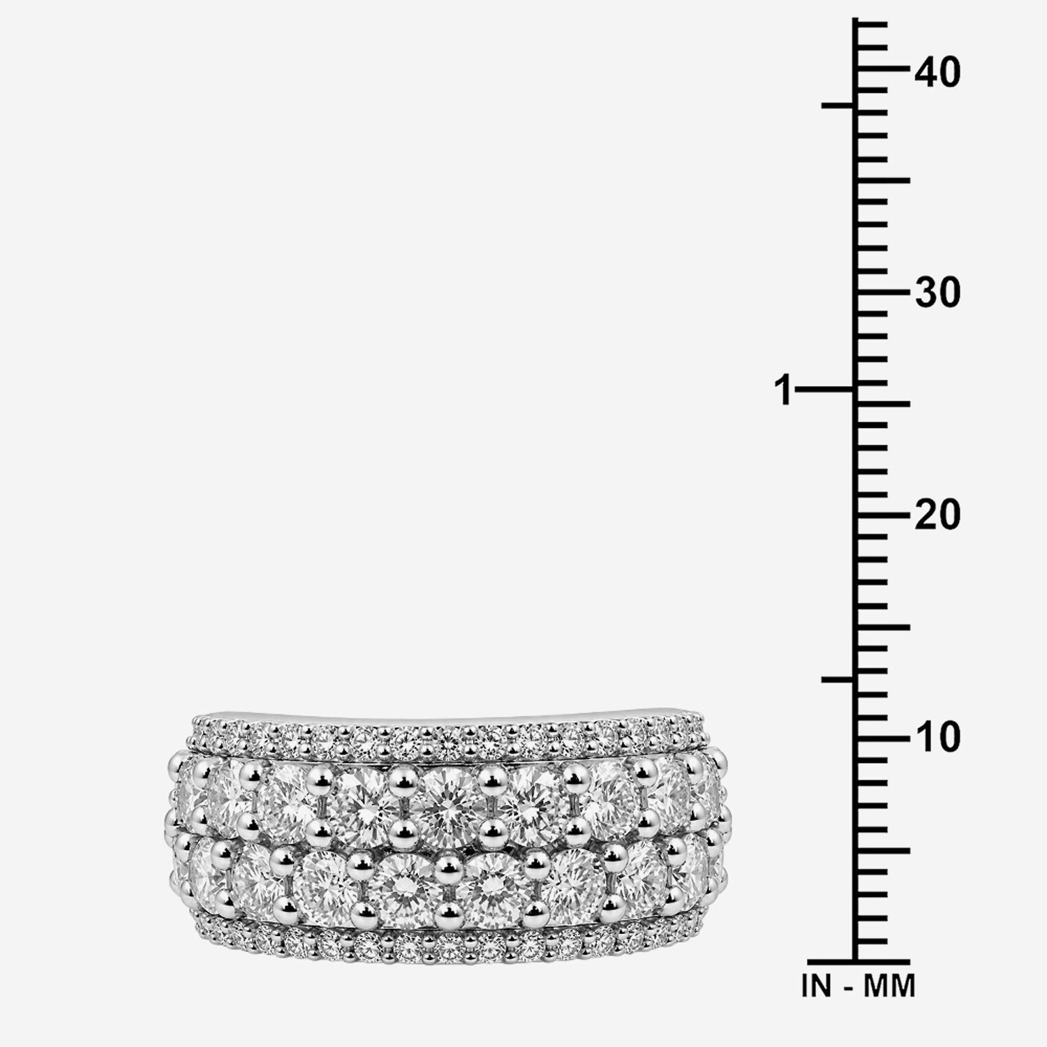 Limited Quantities! Womens 4.5MM 3 CT. T.W. Lab Grown White Diamond Sterling Silver Band