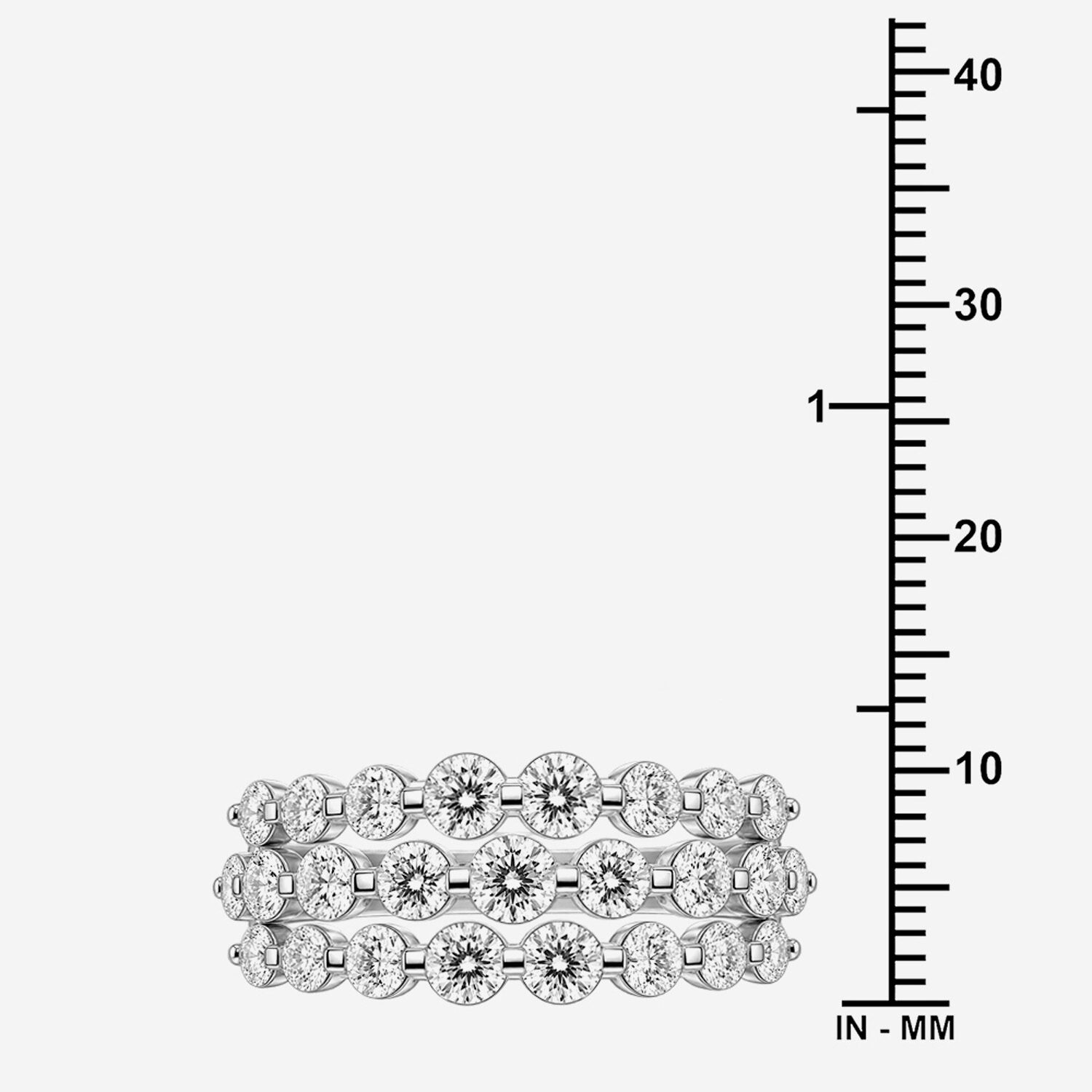 Limited Quantities! Womens 2MM CT. T.W. Lab Grown White Diamond Sterling Silver Band
