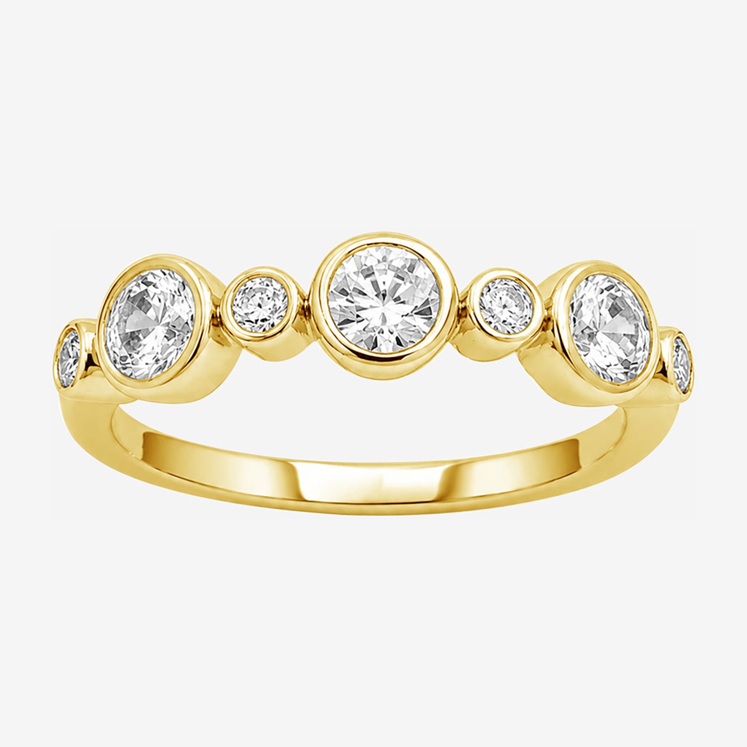 Limited Quantities! Womens 2.5MM 1 CT. T.W. Lab Grown White Diamond 14K Gold Over Silver Band