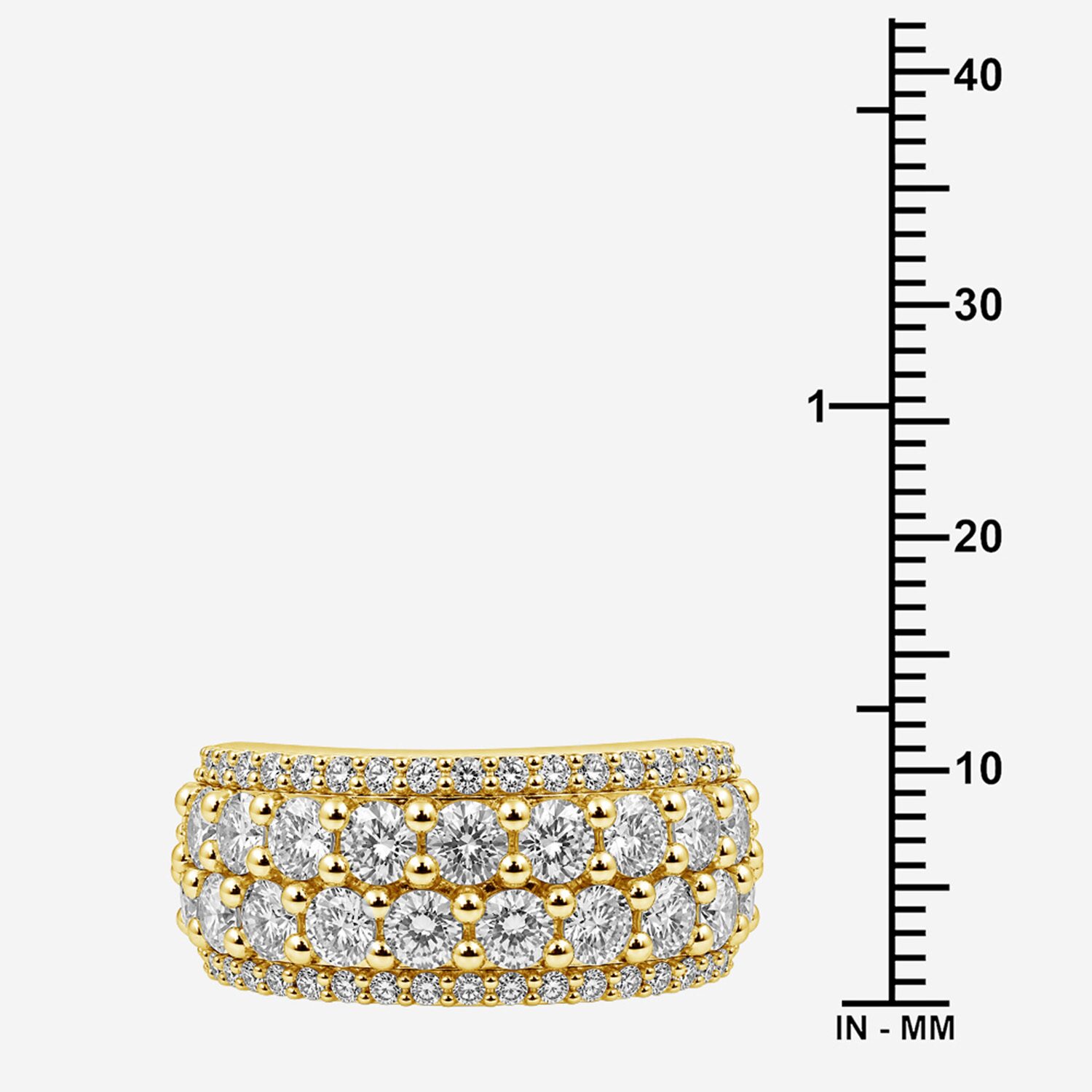 Limited Quantities! Womens 4.5MM 3 CT. T.W. Lab Grown White Diamond 14K Gold Over Silver Band