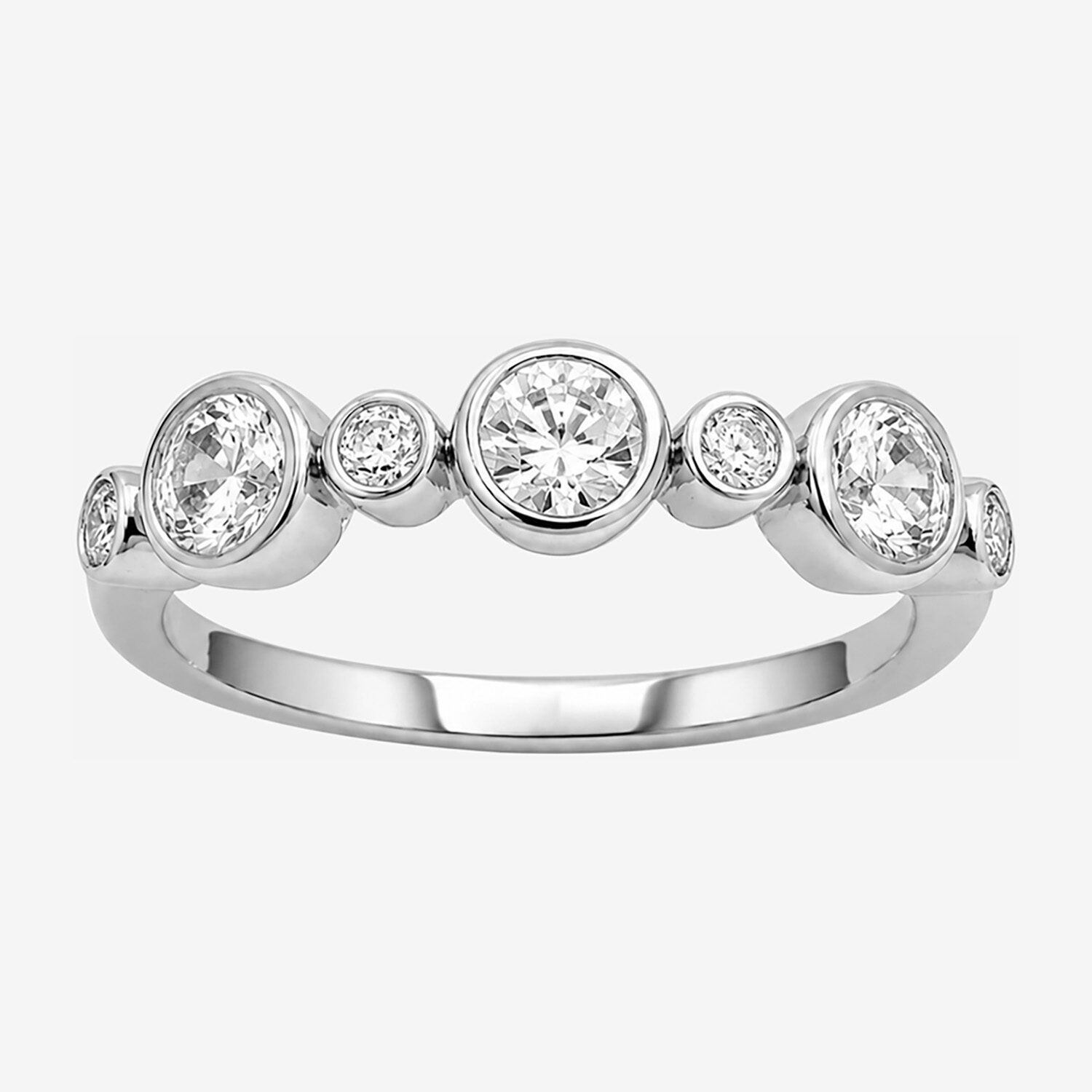 Limited Quantities! Womens 2.5MM 1 CT. T.W. Lab Grown White Diamond Sterling Silver Band