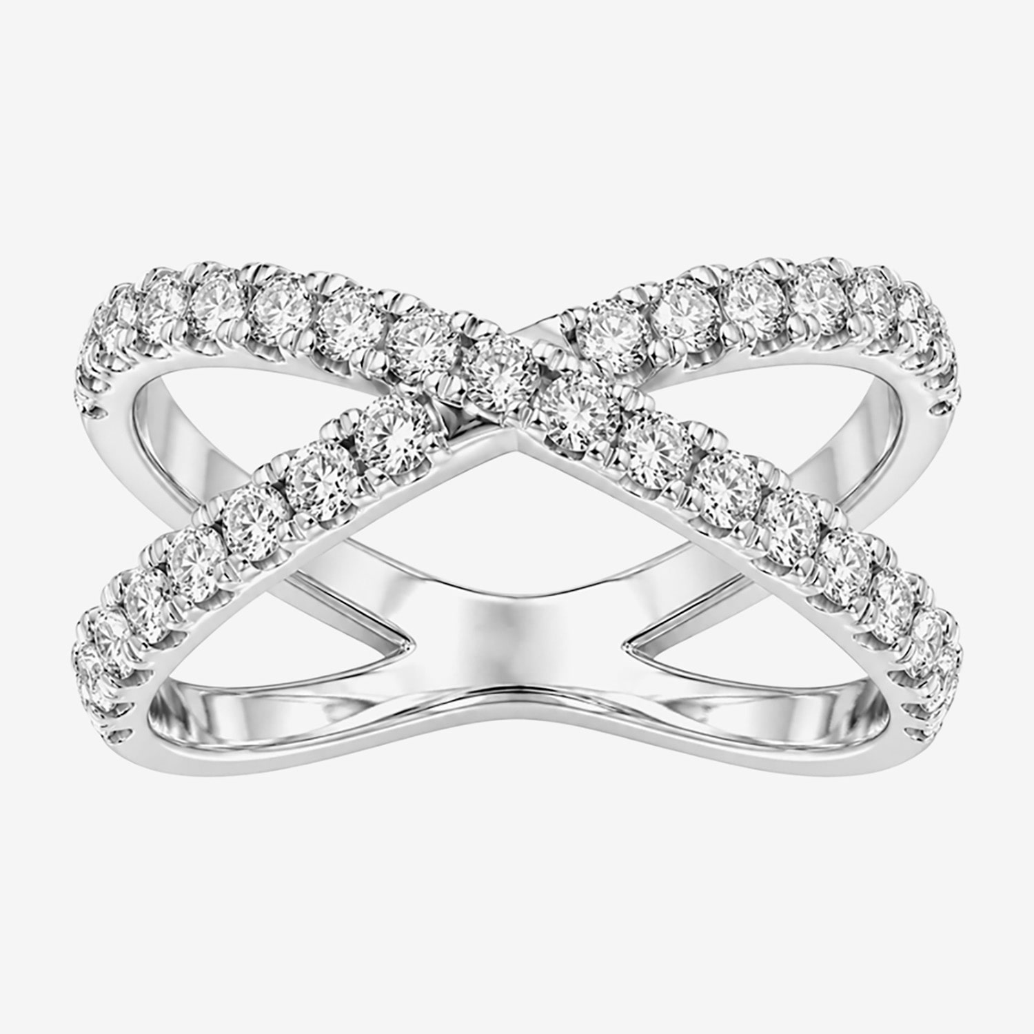 Limited Quantities! Womens 3MM 1 CT. T.W. Lab Grown White Diamond Sterling Silver Band