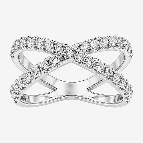 Limited Quantities! Womens 3MM 1 CT. T.W. Lab Grown White Diamond Sterling Silver Band, 9, White