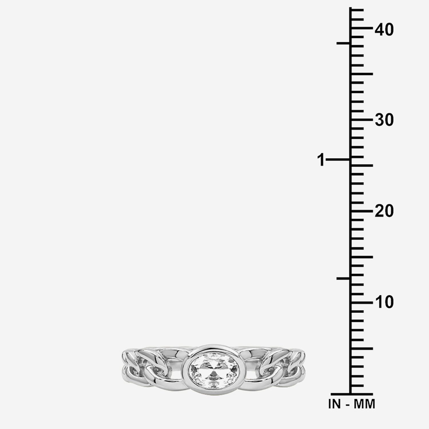 Limited Quantities! Womens Genuine White Topaz Sterling Silver Oval Solitaire Cocktail Ring