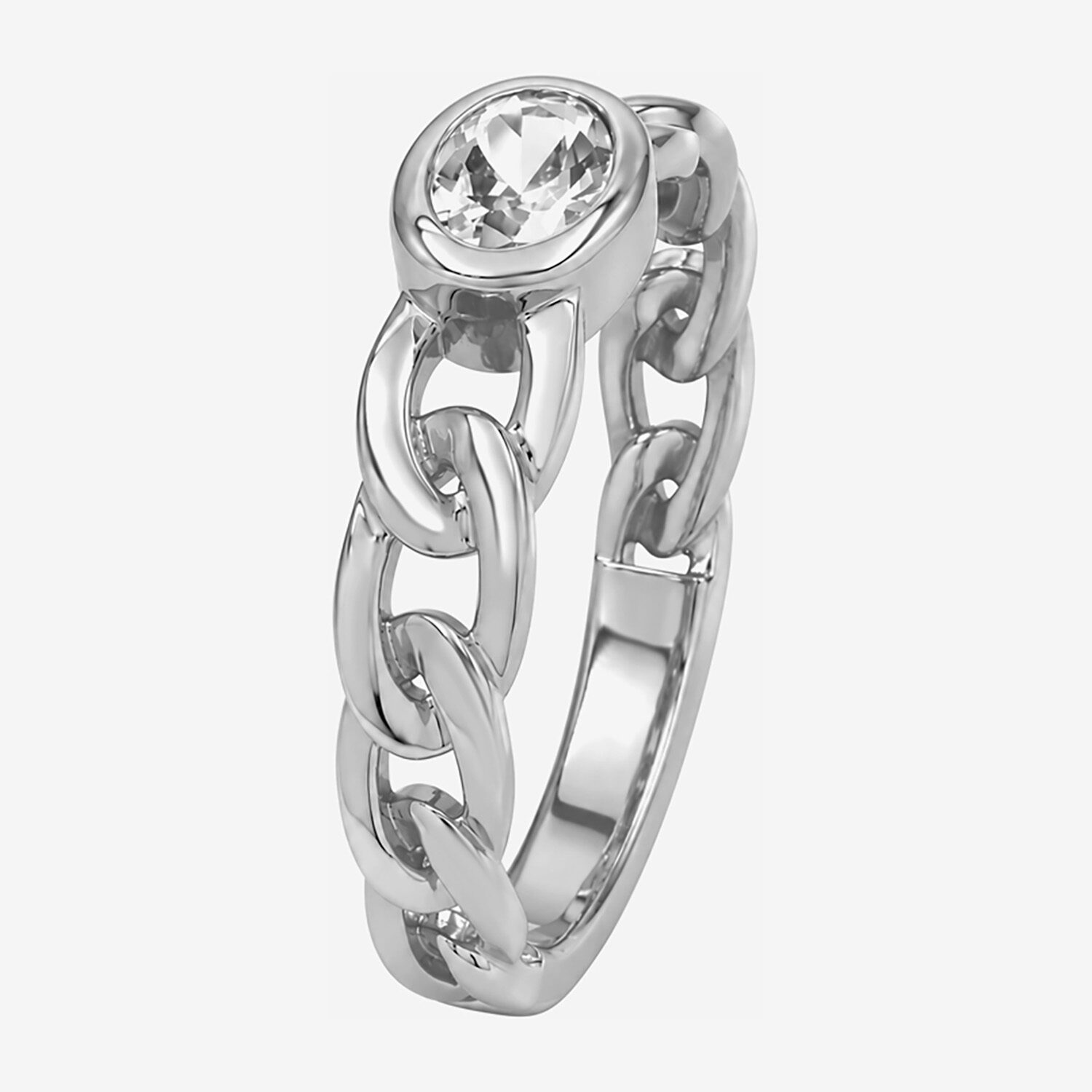 Limited Quantities! Womens Genuine White Topaz Sterling Silver Oval Solitaire Cocktail Ring