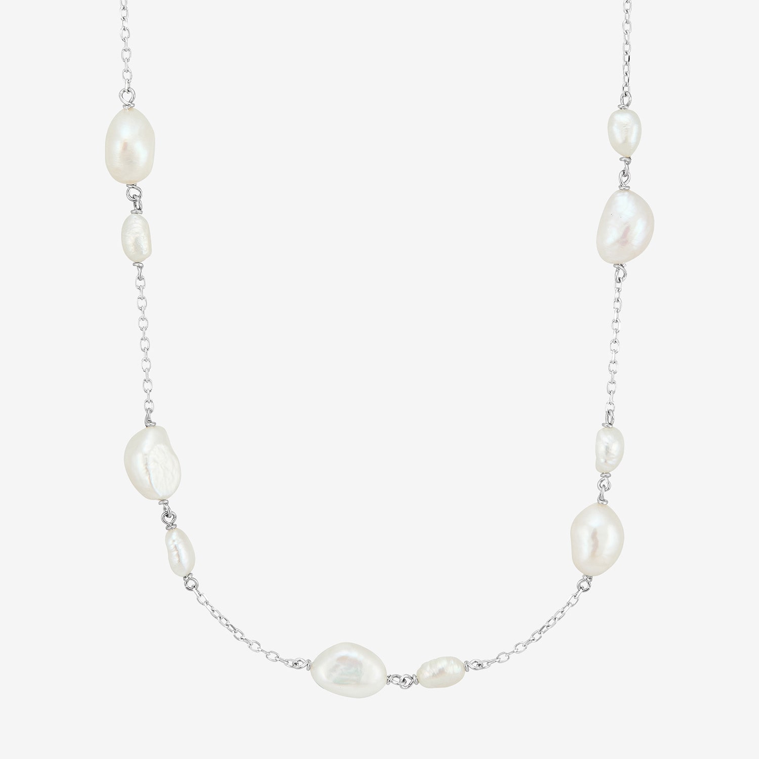 Womens Sterling Silver 18 Inch Cable Chain Necklace