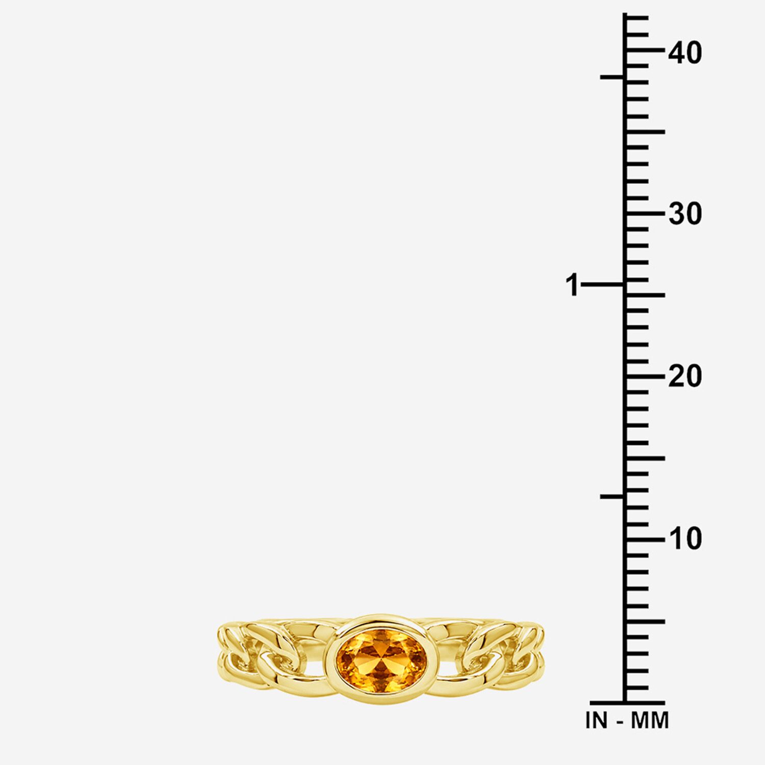 Limited Quantities! Womens Genuine Yellow Citrine 14K Gold Over Silver Oval Solitaire Cocktail Ring