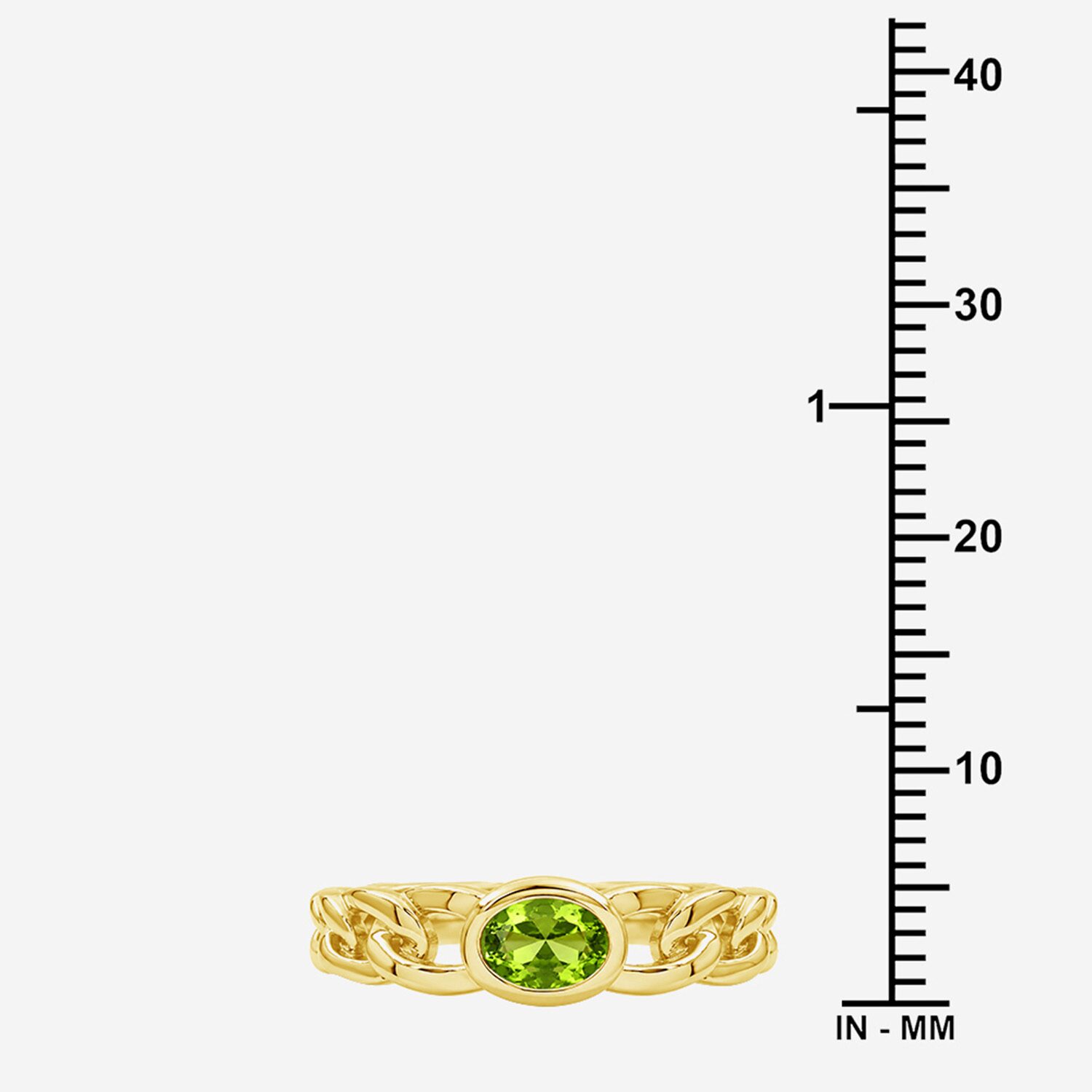 Limited Quantities! Womens Genuine Green Peridot 14K Gold Over Silver Oval Solitaire Cocktail Ring