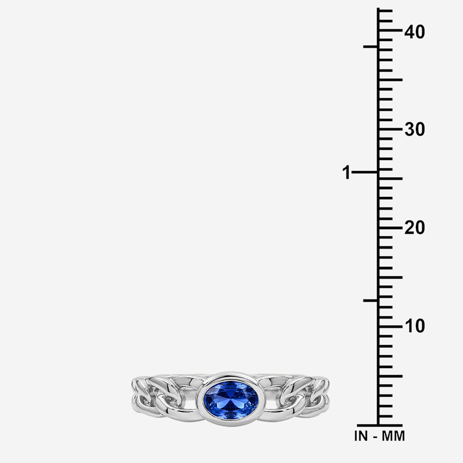 Limited Quantities! Womens Lab Created Blue Sapphire Sterling Silver Oval Solitaire Cocktail Ring