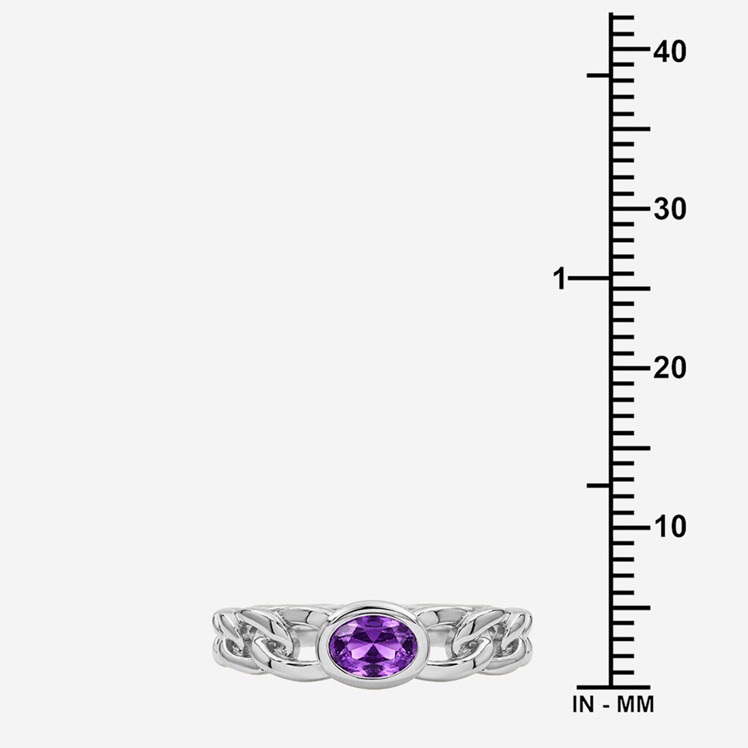 Limited Quantities! Womens Genuine Purple Amethyst Sterling Silver Oval Solitaire Cocktail Ring
