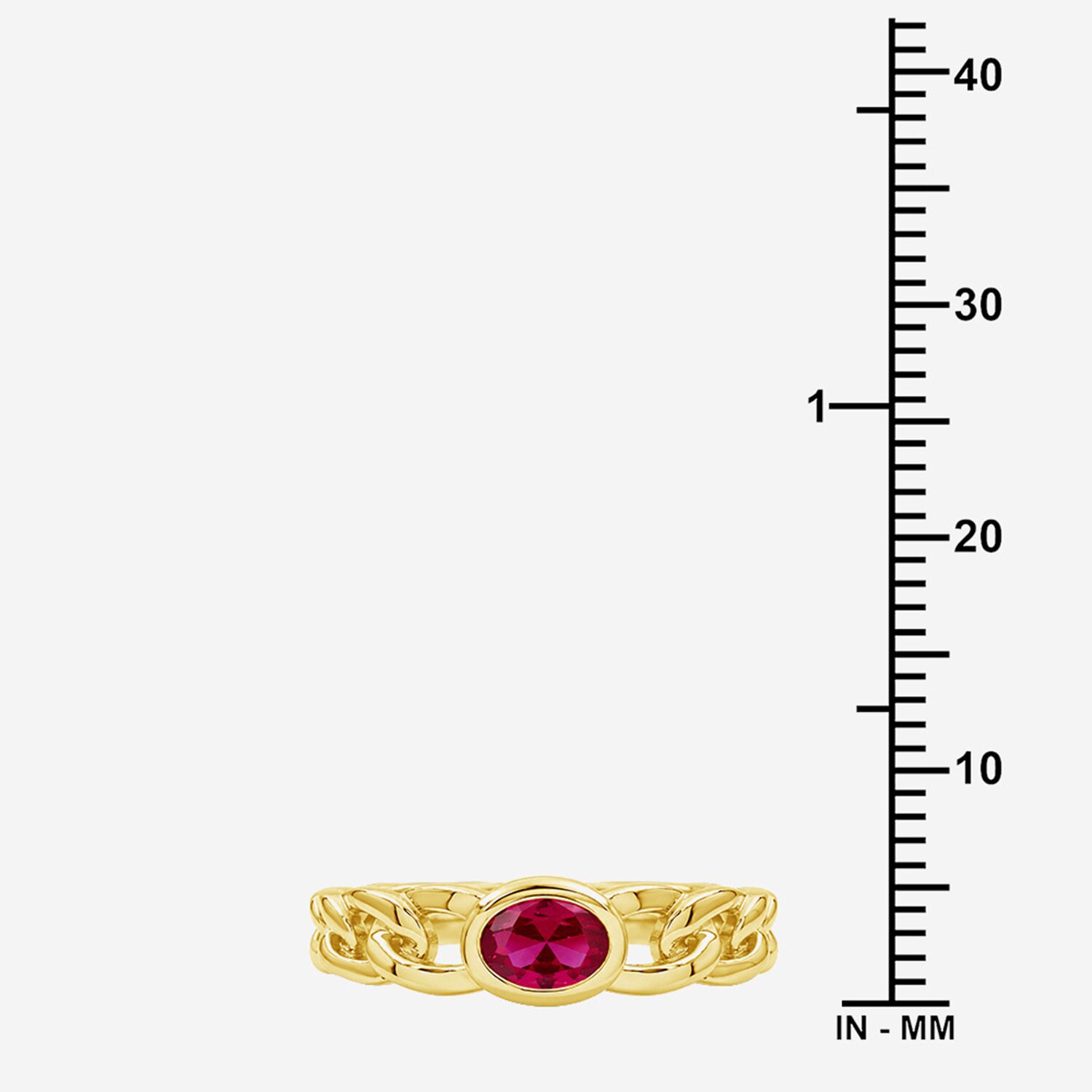 Limited Quantities! Womens Lab Created Red Ruby 14K Gold Over Silver Oval Solitaire Cocktail Ring