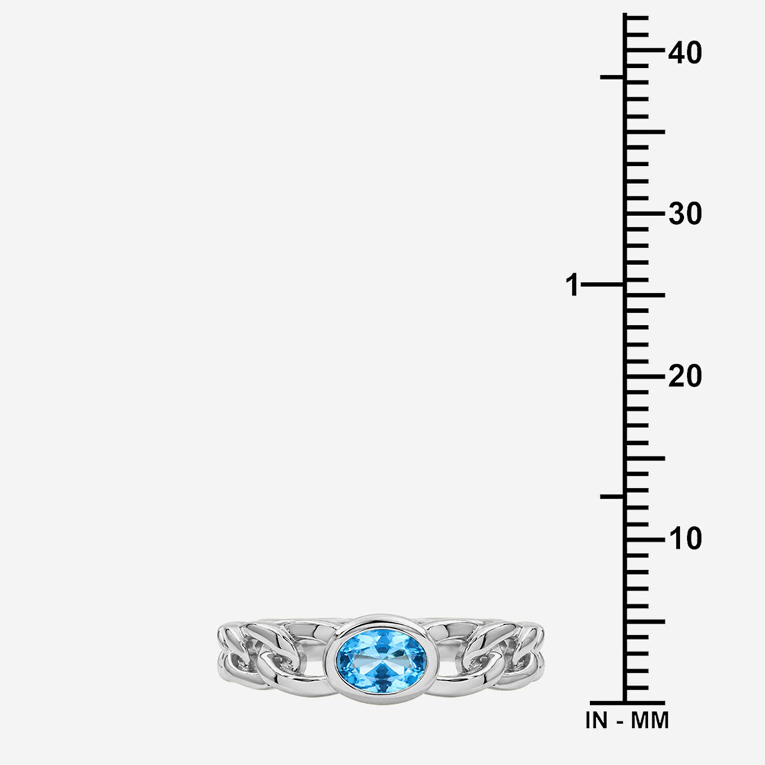 Limited Quantities! Womens Genuine Topaz Sterling Silver Oval Solitaire Cocktail Ring