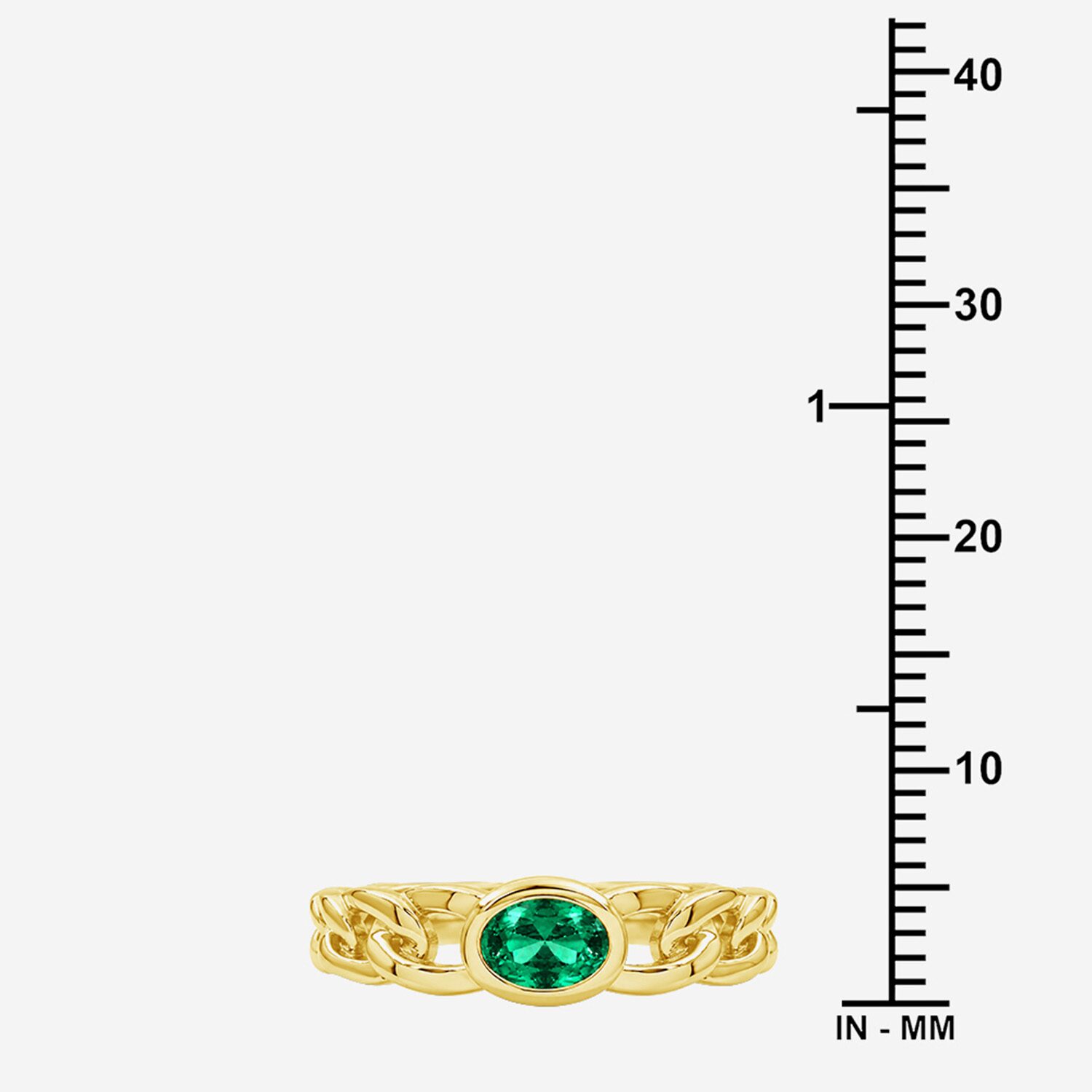 Limited Quantities! Womens Lab Created Green Emerald 14K Gold Over Silver Oval Solitaire Cocktail Ring