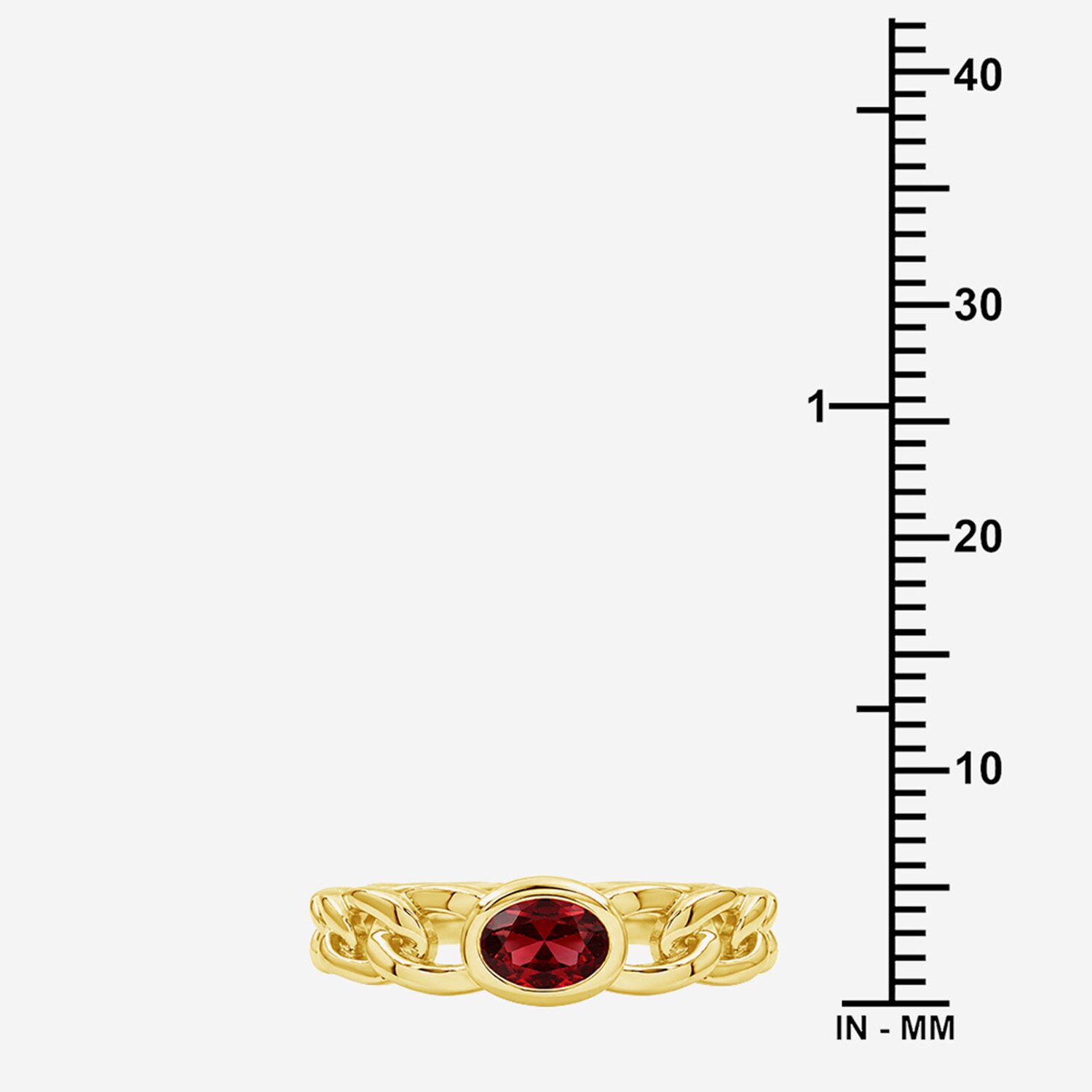 Limited Quantities! Womens Genuine Red Garnet 14K Gold Over Silver Oval Solitaire Cocktail Ring