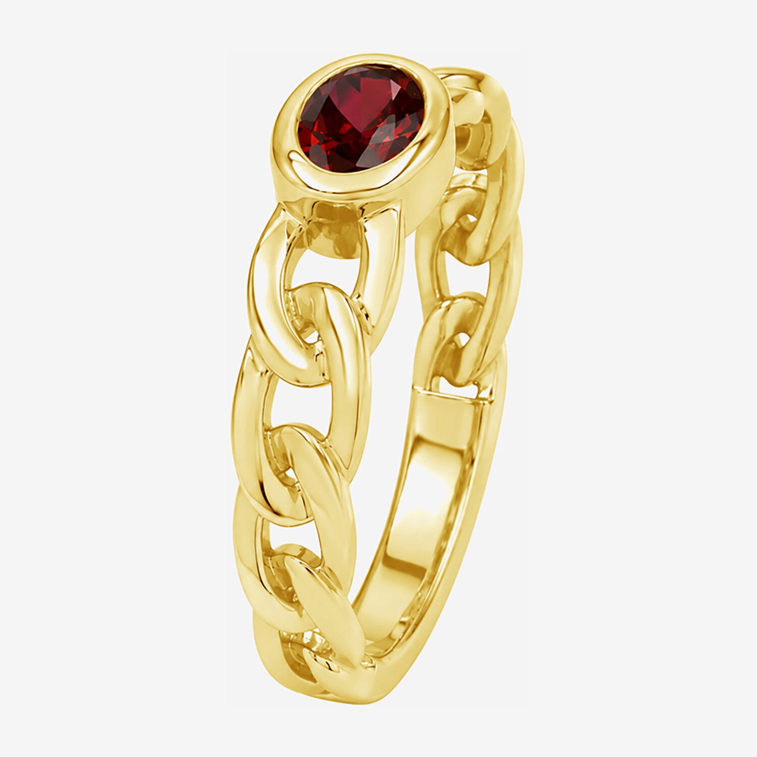 Limited Quantities! Womens Genuine Red Garnet 14K Gold Over Silver Oval Solitaire Cocktail Ring