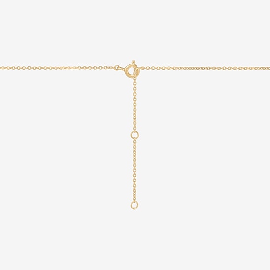 Womens Lab Created White Opal 14K Gold Over Silver Oval 18 Inch Pendant Necklace
