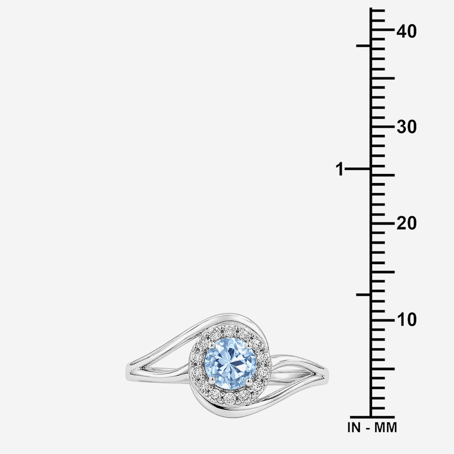 Limited Quantities! Womens Genuine Topaz Sterling Silver Round Halo Cocktail Ring