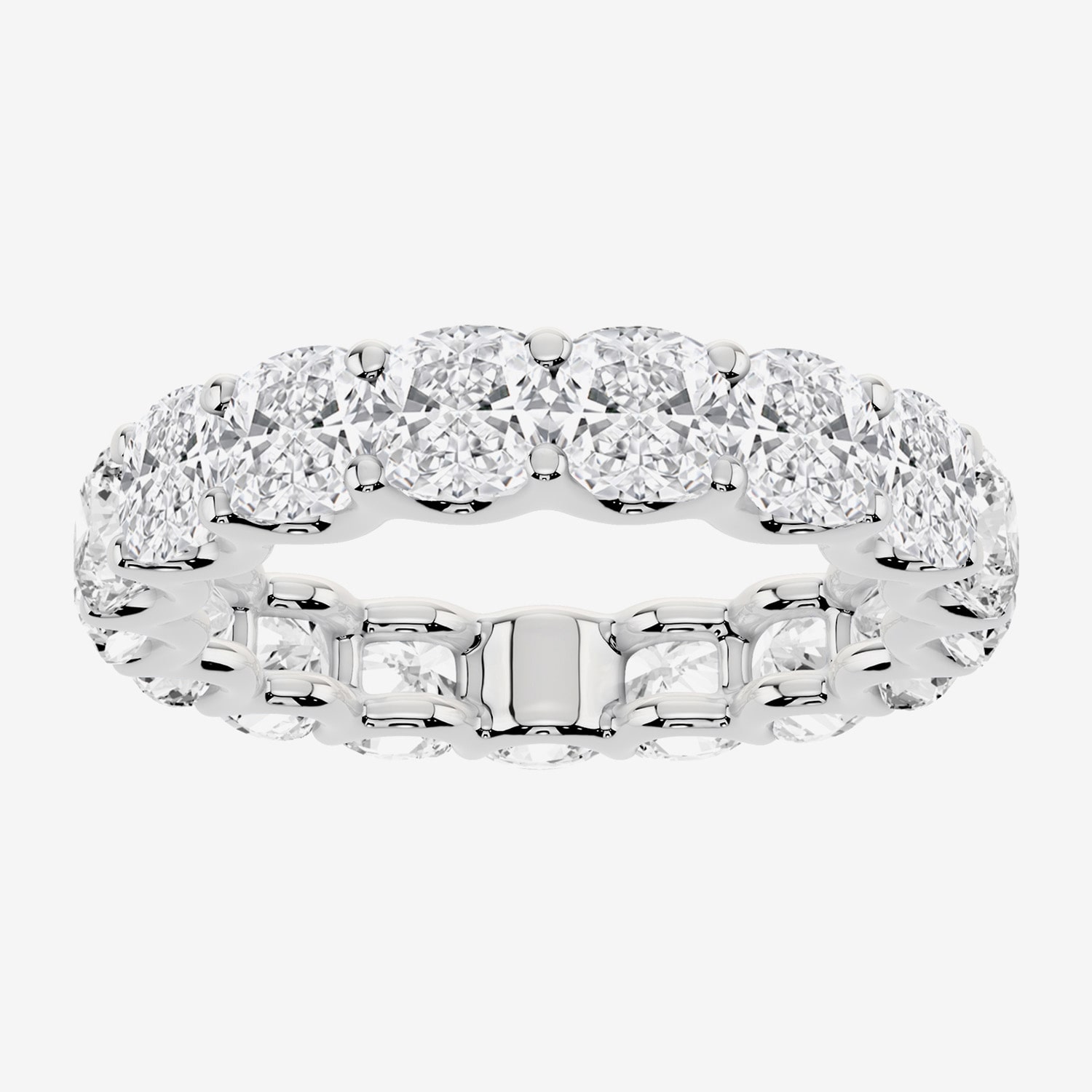 True FIT™ (F / Si2) Womens .5MM CT. T.W. Lab Grown White Diamond 10K Gold Eternity Wedding Band