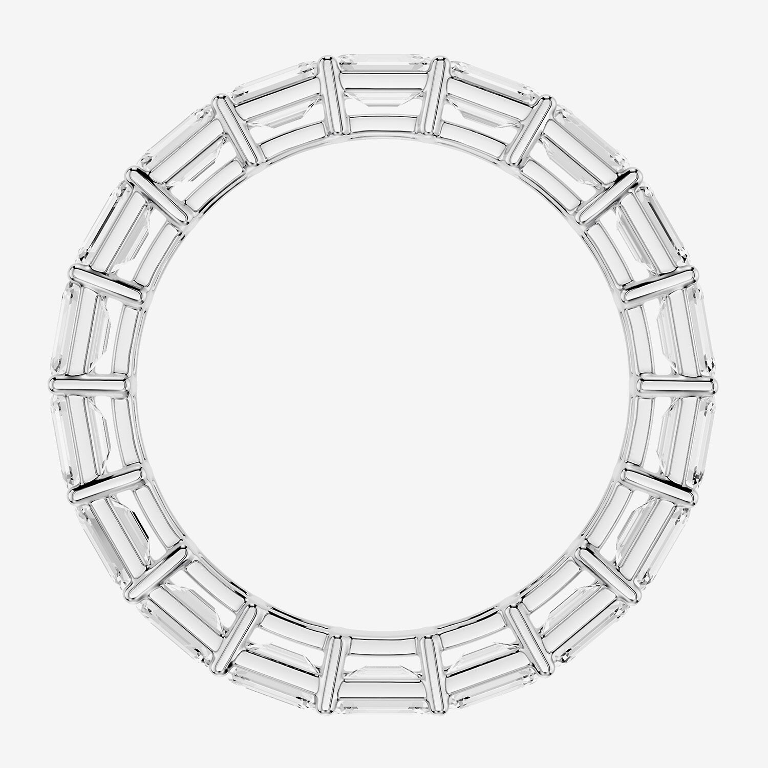 True FIT™ (F / Si2) Womens .5MM CT. T.W. Lab Grown White Diamond 10K Gold Eternity Wedding Band