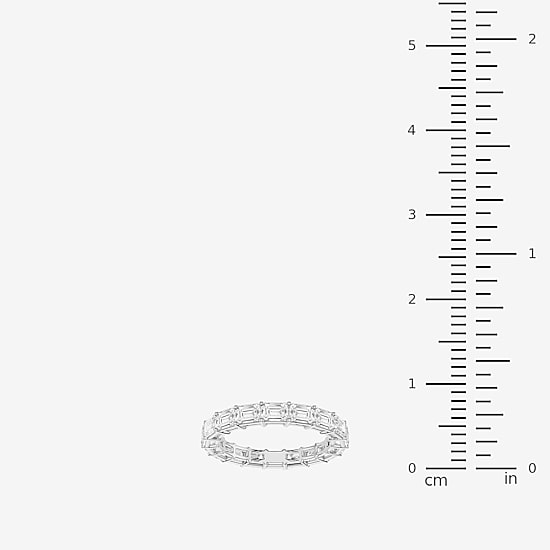 True FIT™ (F / Si2) Womens 3.5MM 4 CT. T.W. Lab Grown White Diamond 10K Gold Eternity Wedding Band
