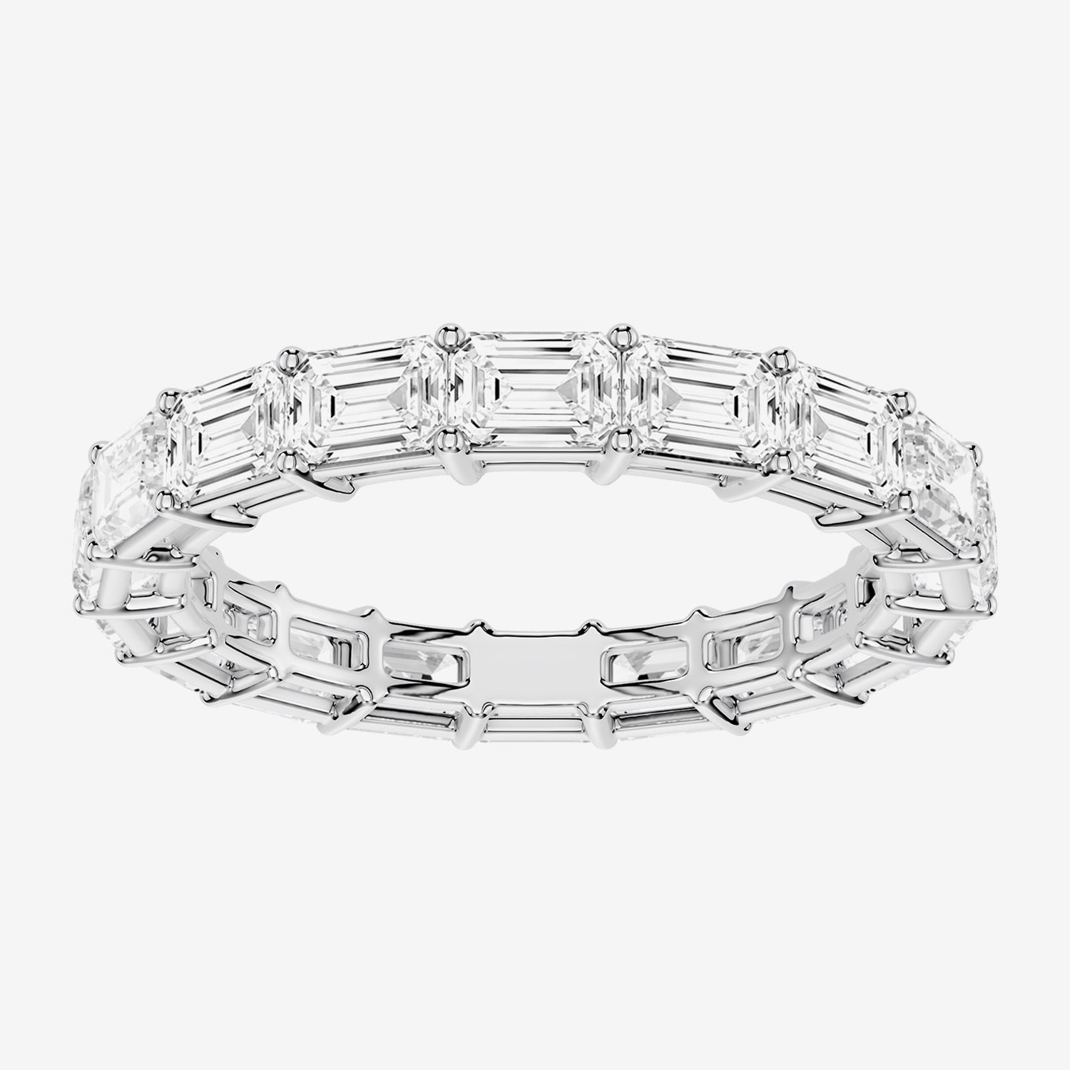 True FIT™ (F / Si2) Womens .5MM CT. T.W. Lab Grown White Diamond 10K Gold Eternity Wedding Band